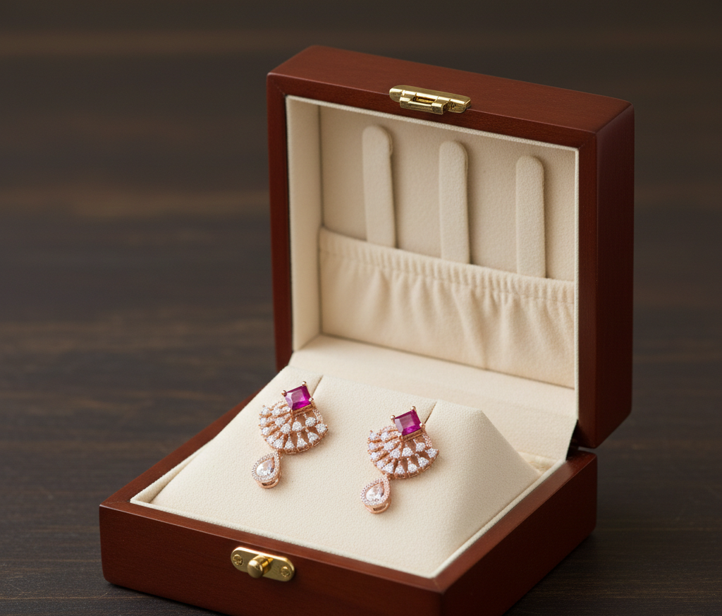 Serenyx Luxe Diamond Dangler Earrings