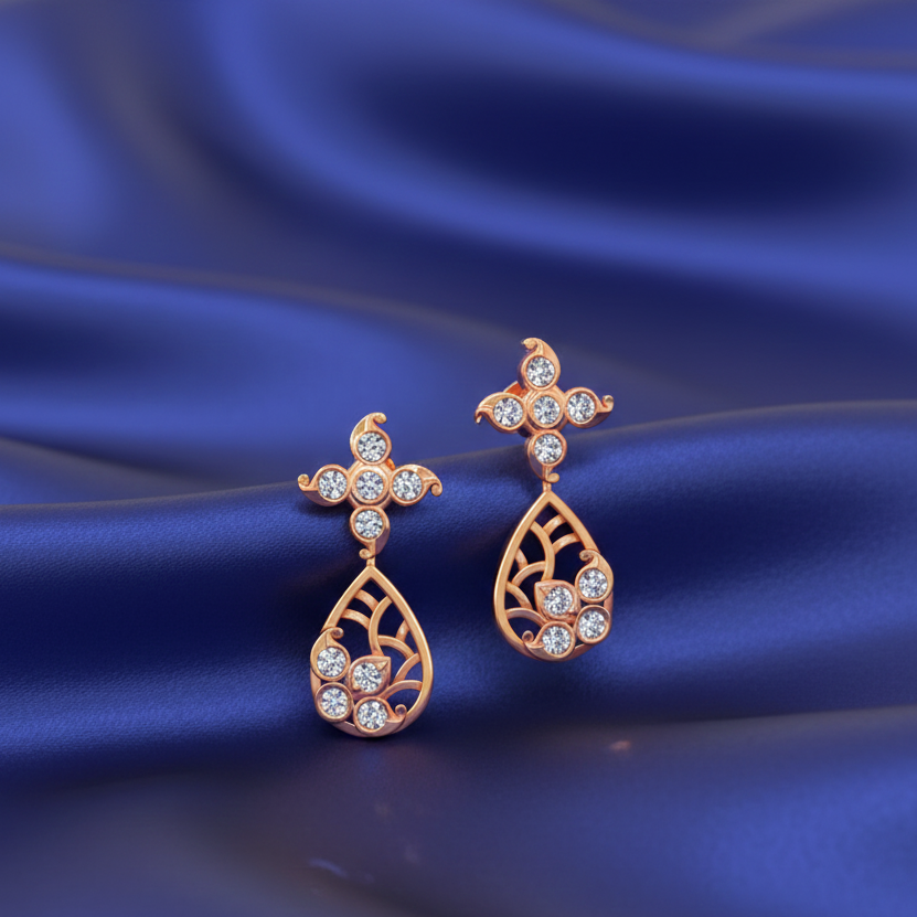Timeless Diamond Drop Earrings