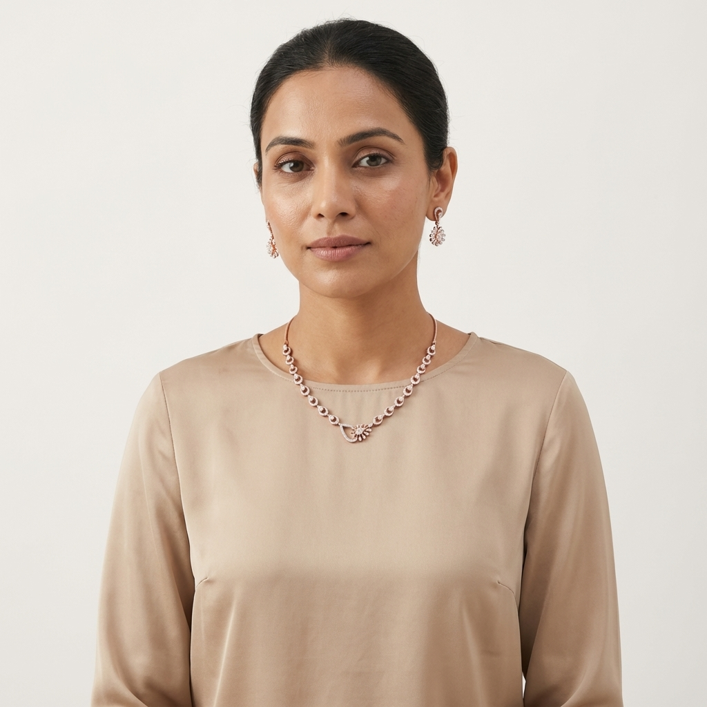 Regal Diamond Luxe Necklace Set - 4