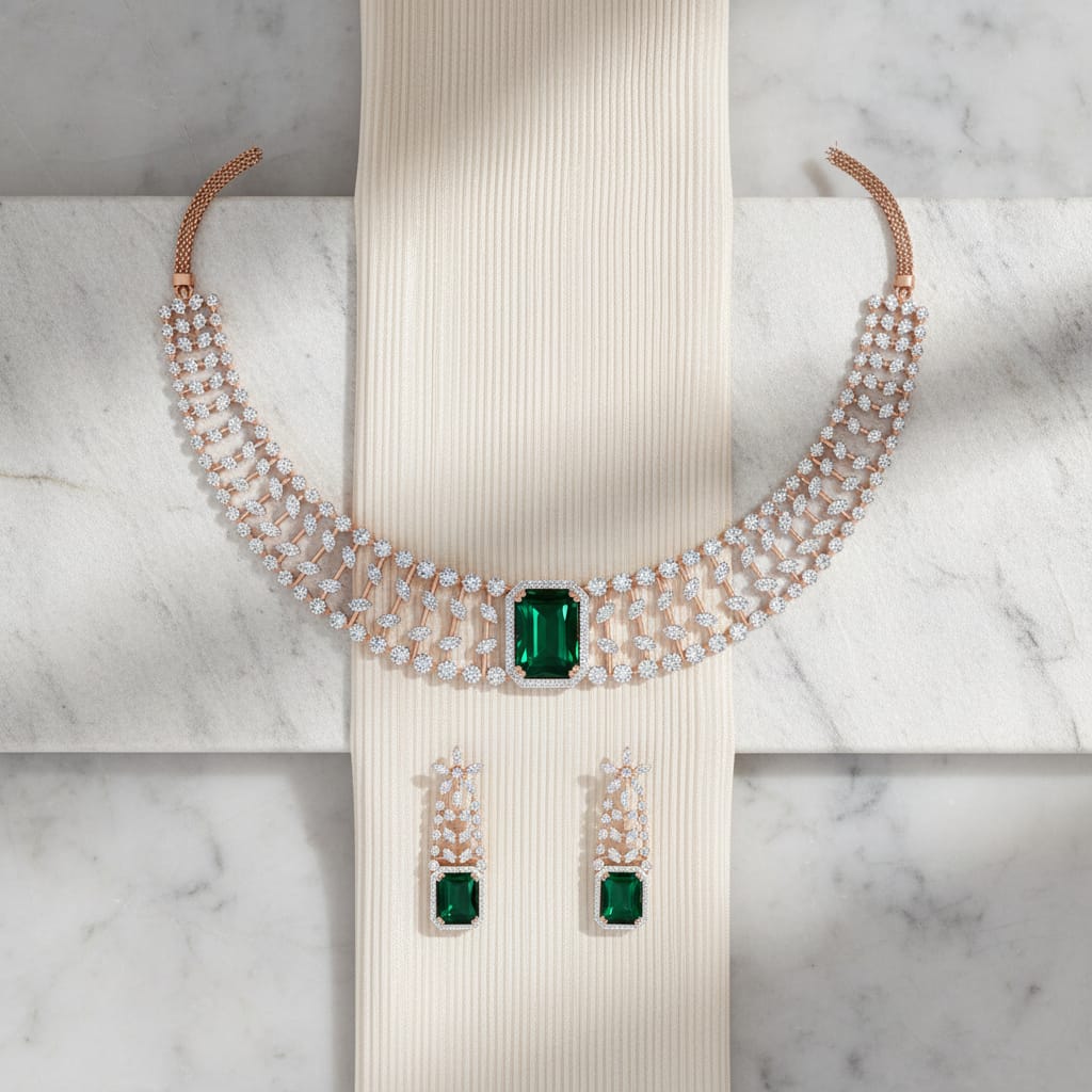 Imperial Diamond Grace Necklace Set