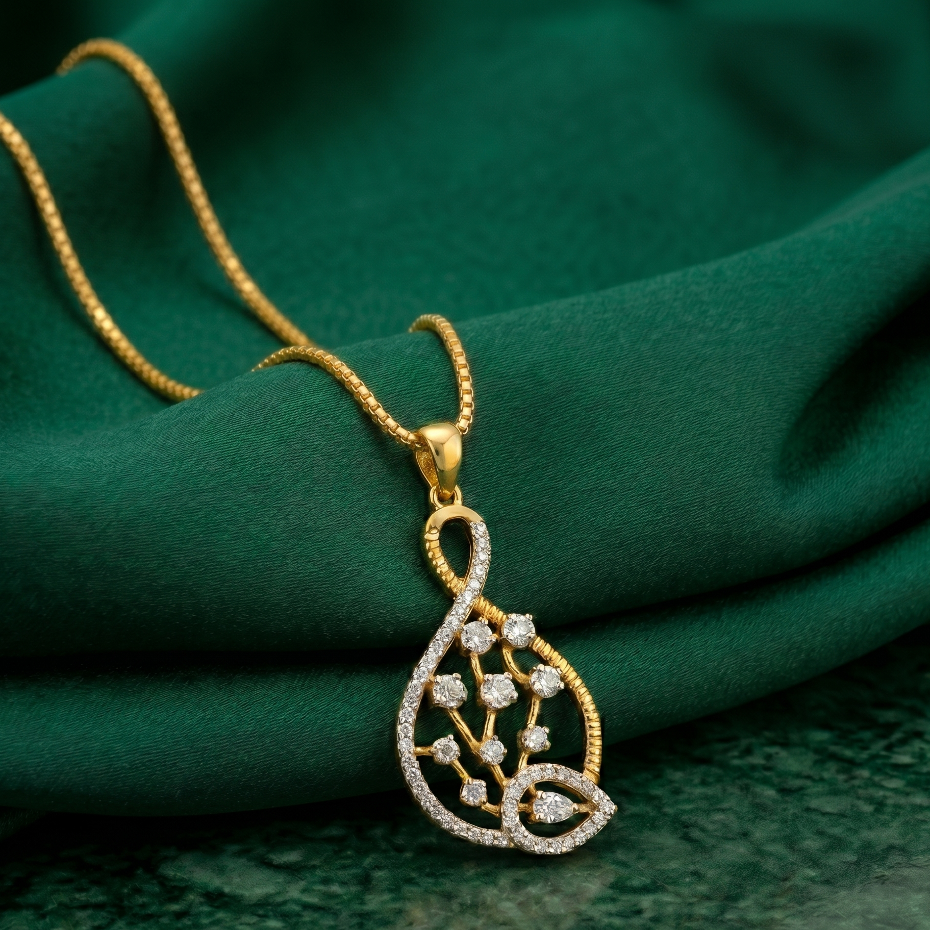 Diamond Aurora Symphony Pendant