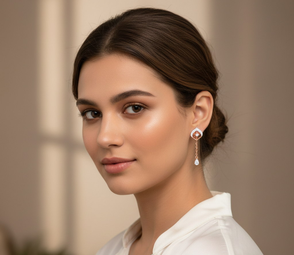 Luminé Luxe Diamond Dangler Earrings