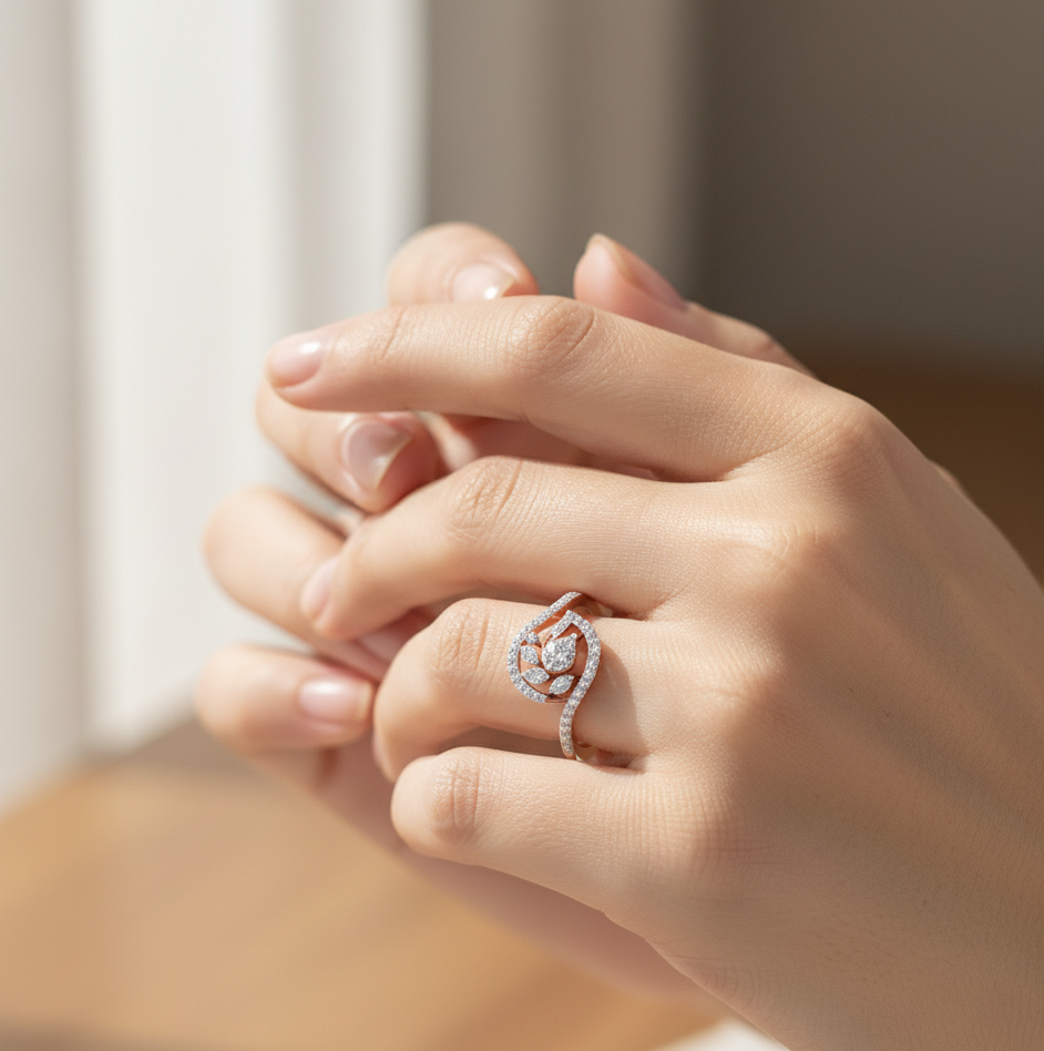 The Seraphina Swirl Ring
