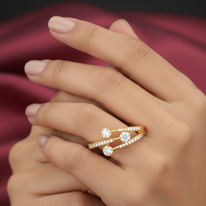 Regal Infinity Bloom Diamond Ring - 3