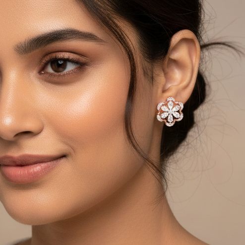 Chic Glow Diamond Dangle Earrings