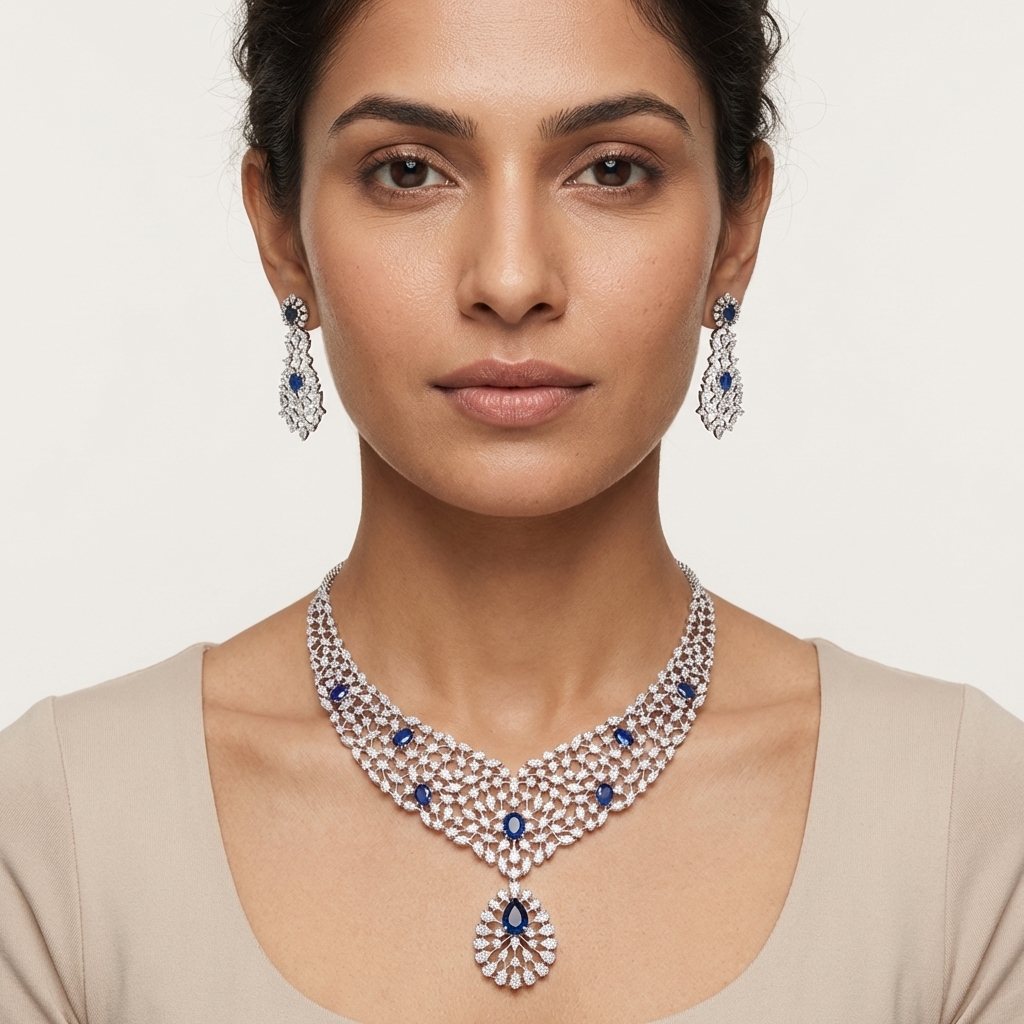 Signature Diamond Bridal Necklace Set - 4