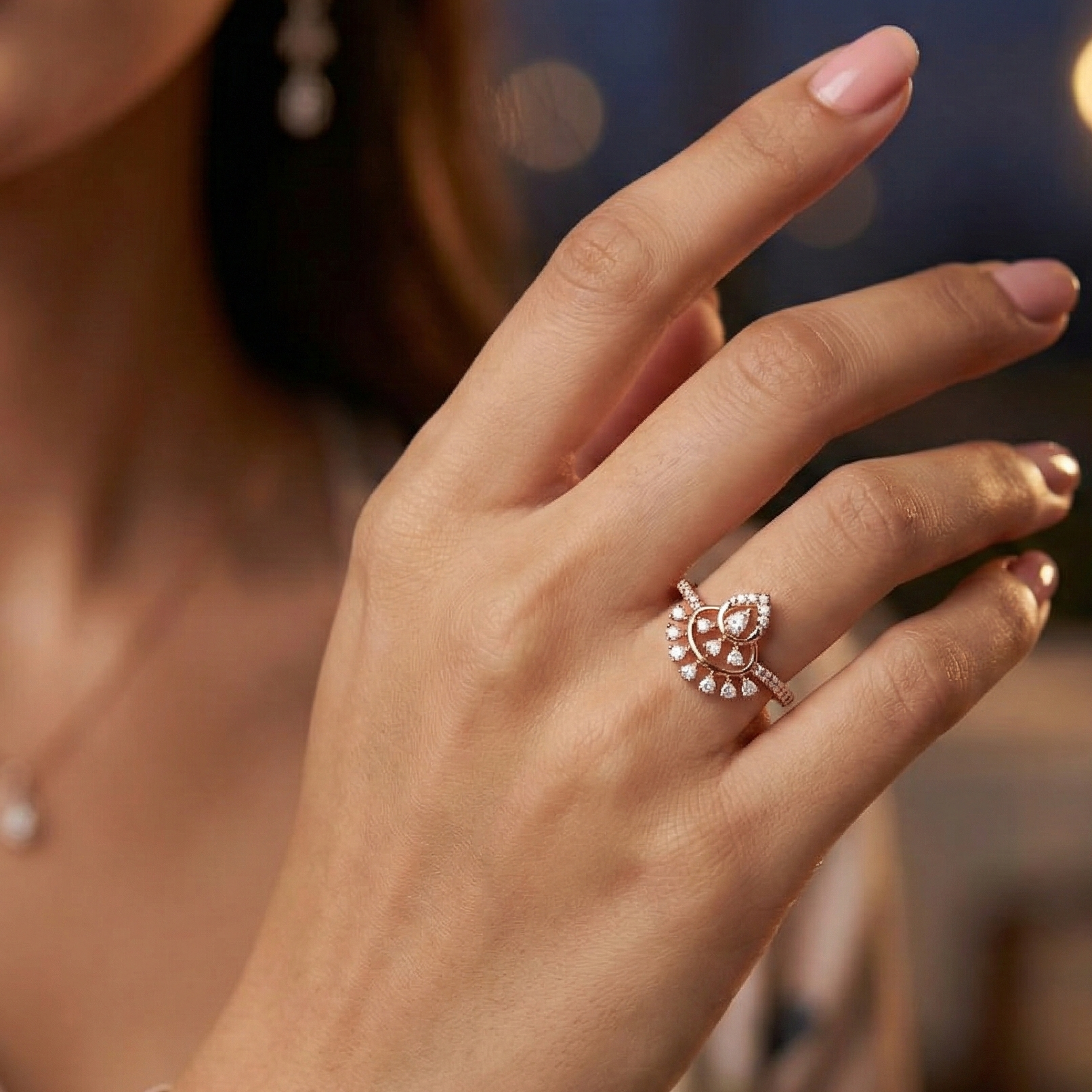 Lunara Glow Diamond Ring