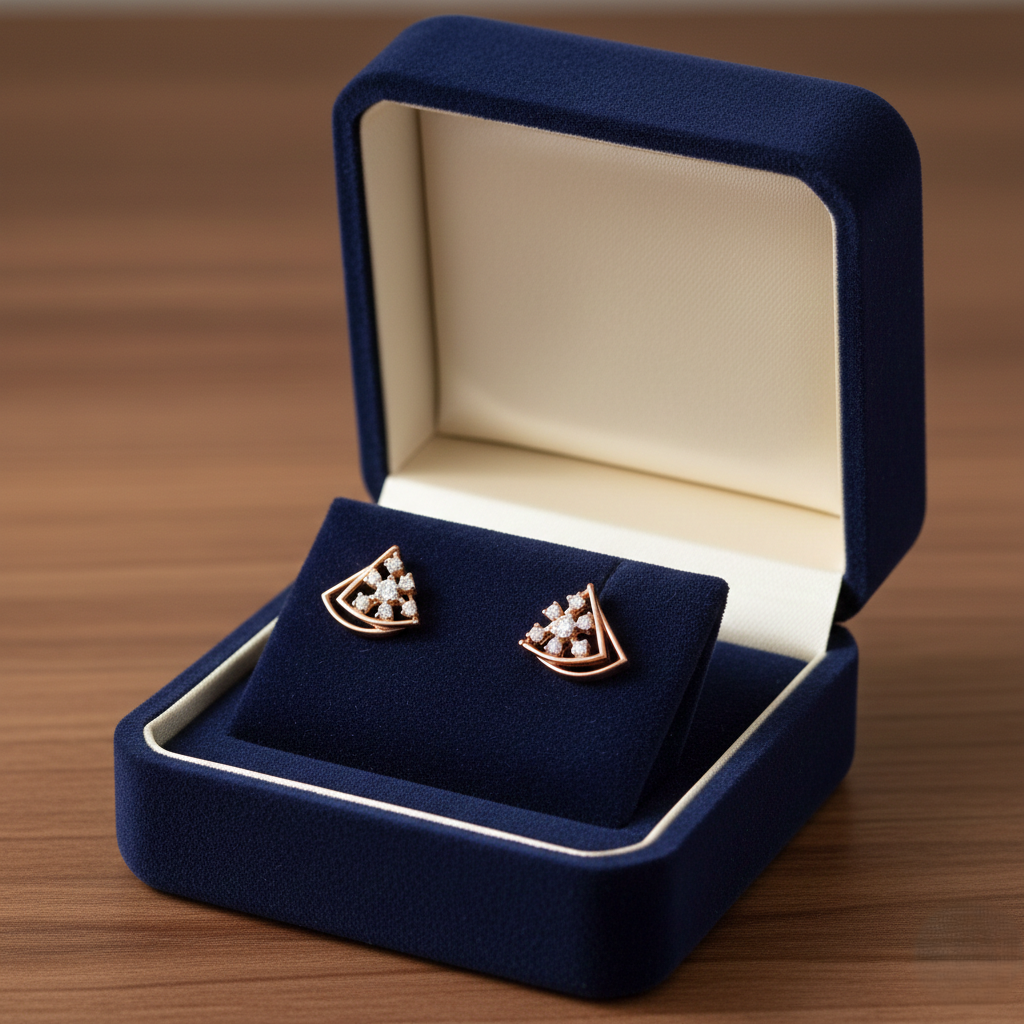 Pristine Cut Diamond Stud Earrings