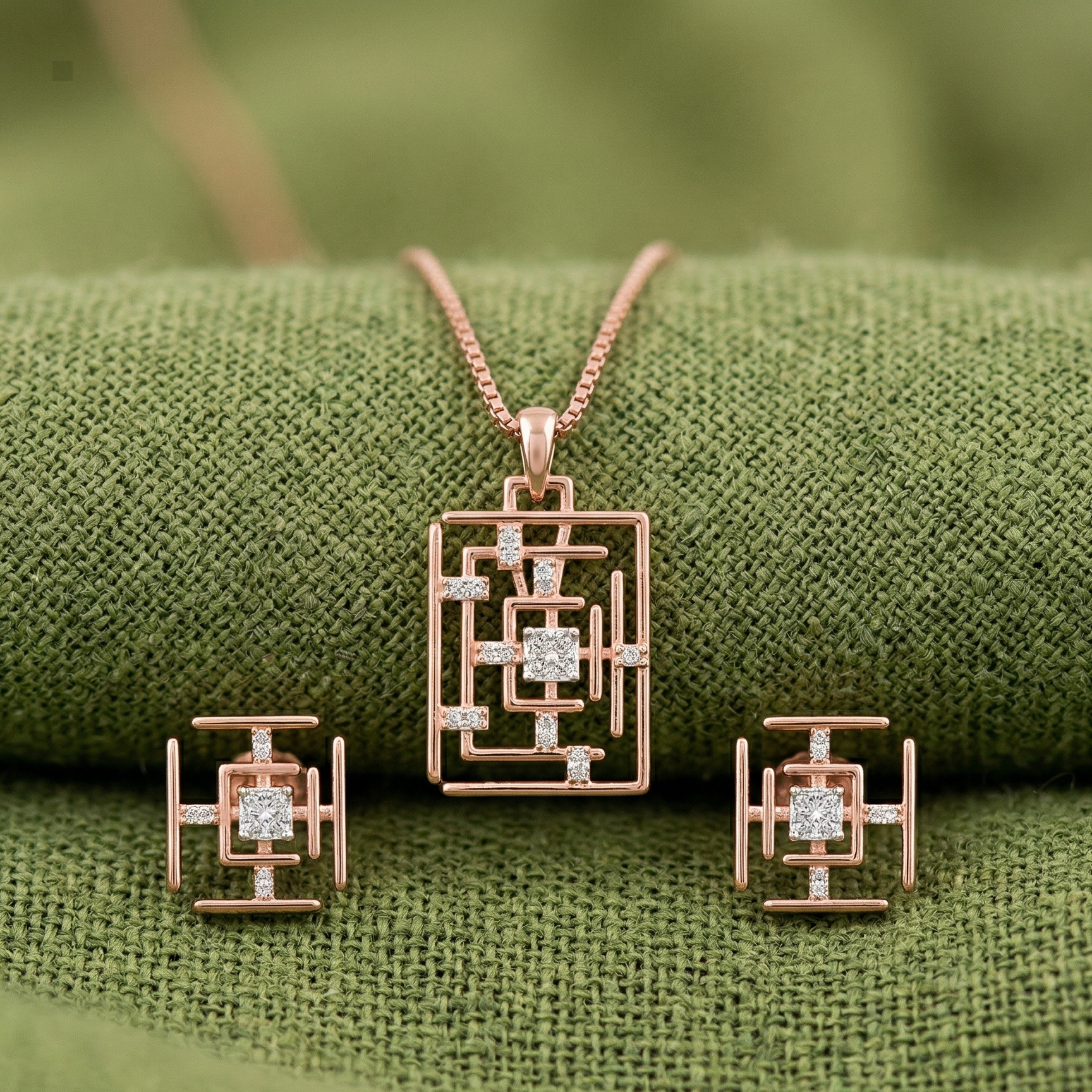 Gleaming Grace Pendant Set