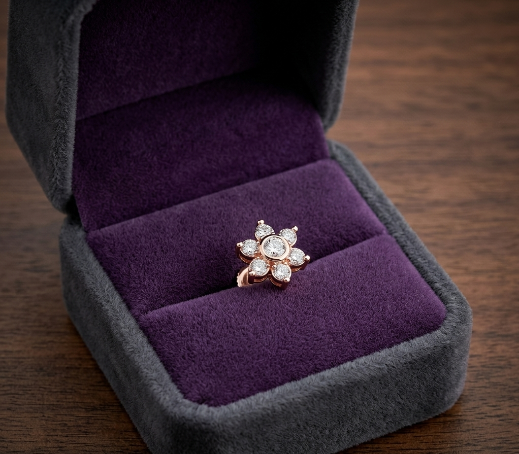 Pure Radiance Diamond Nosepin