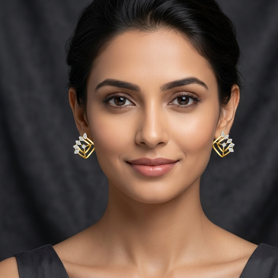Diamond Spark Fusion Earrings - 6