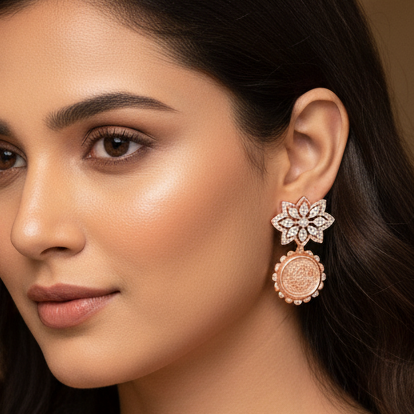 Fashion Trend Diamond Dangler Earrings - 3