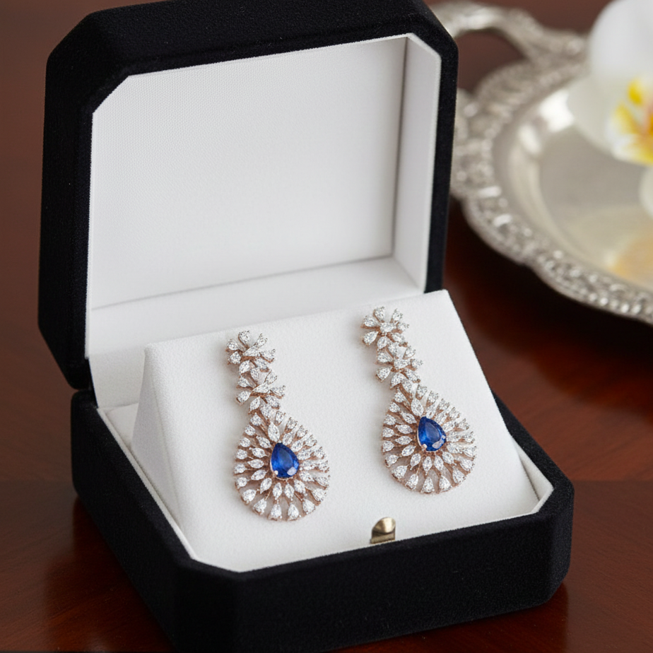 Aeloria Spark Diamond Dangler Earrings