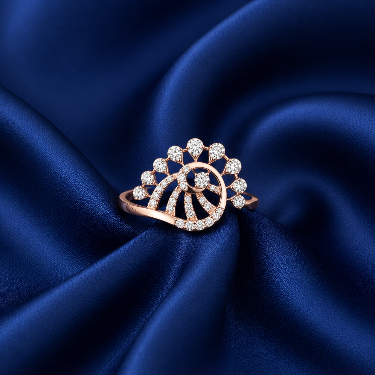 Diamond Crown Noble Ring