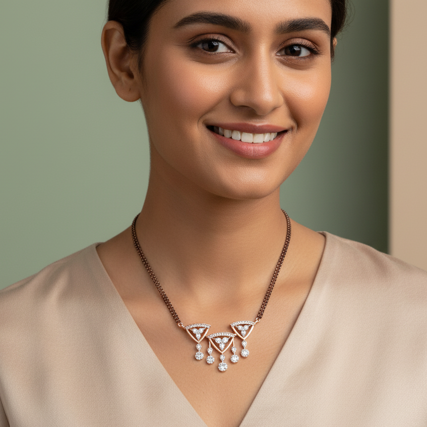 Stylish Radiance Gold Diamond Tanmaniya - 3