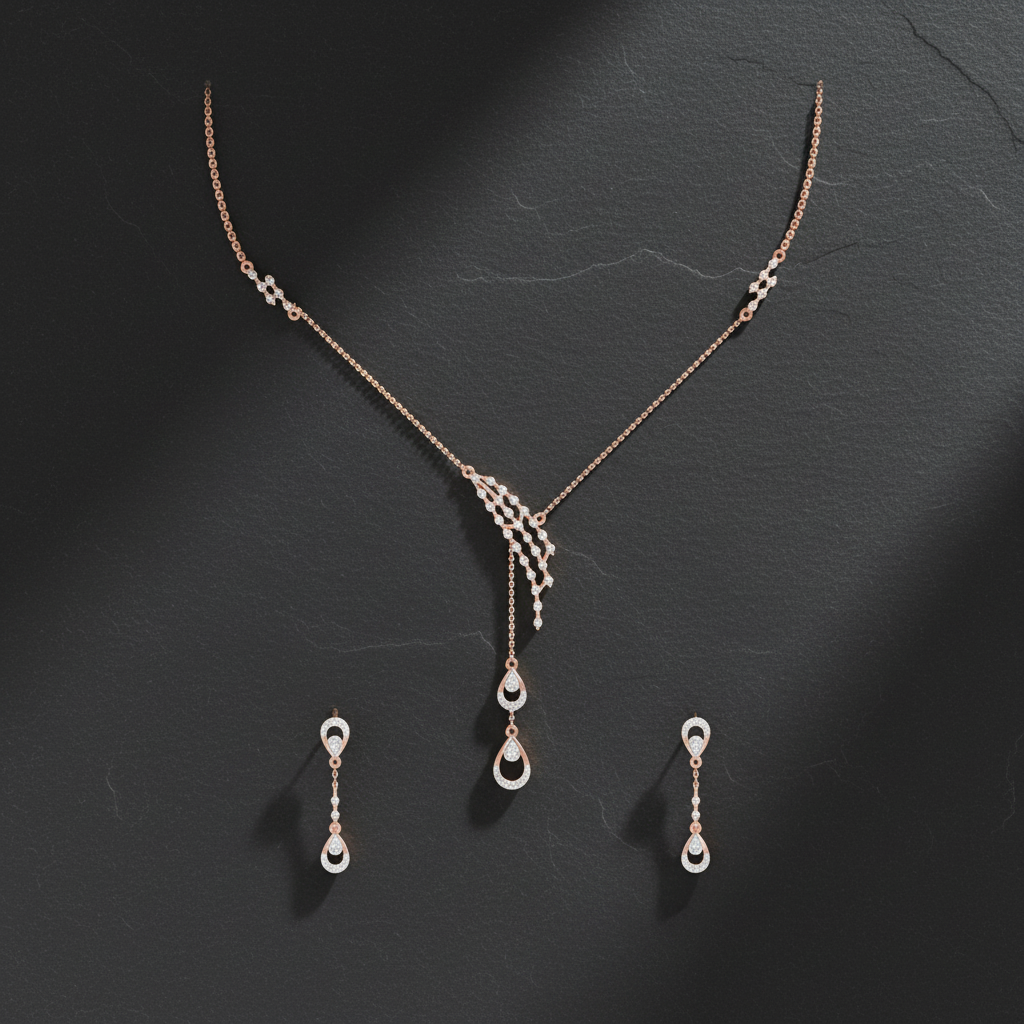 Velvet Diamond Grace Necklace Set