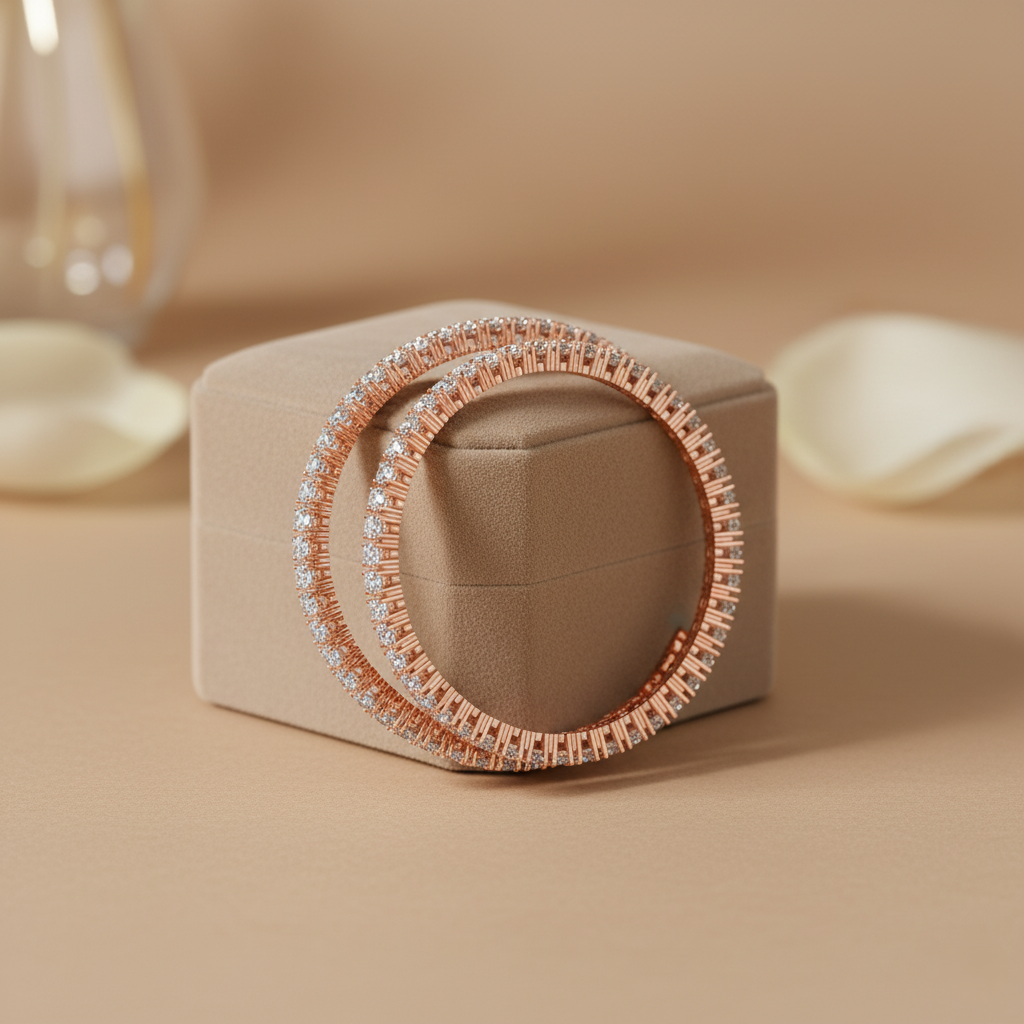 Anaya Gleaming Diamond Bangle - 3