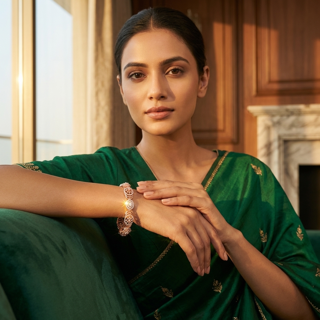 Opulent Grace Diamond Bangles - 3