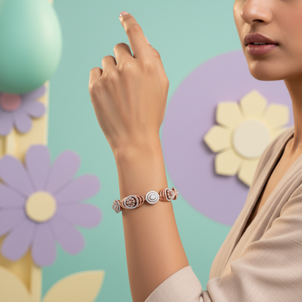 Opulent Grace Diamond Bangles - 4