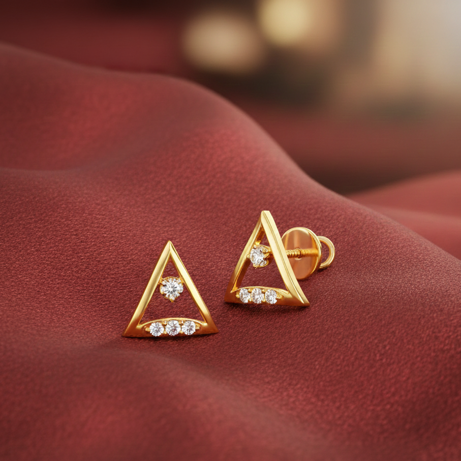 Designer Inspired Diamond Stud Earrings