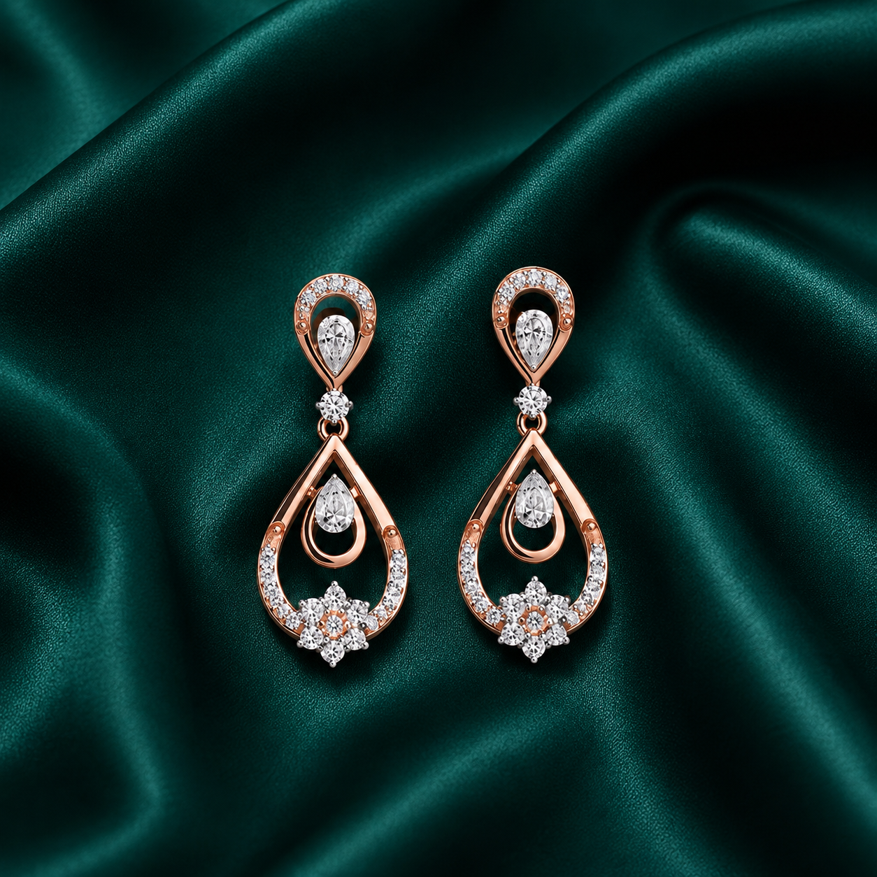 Designer Diamond Dangler Earrings