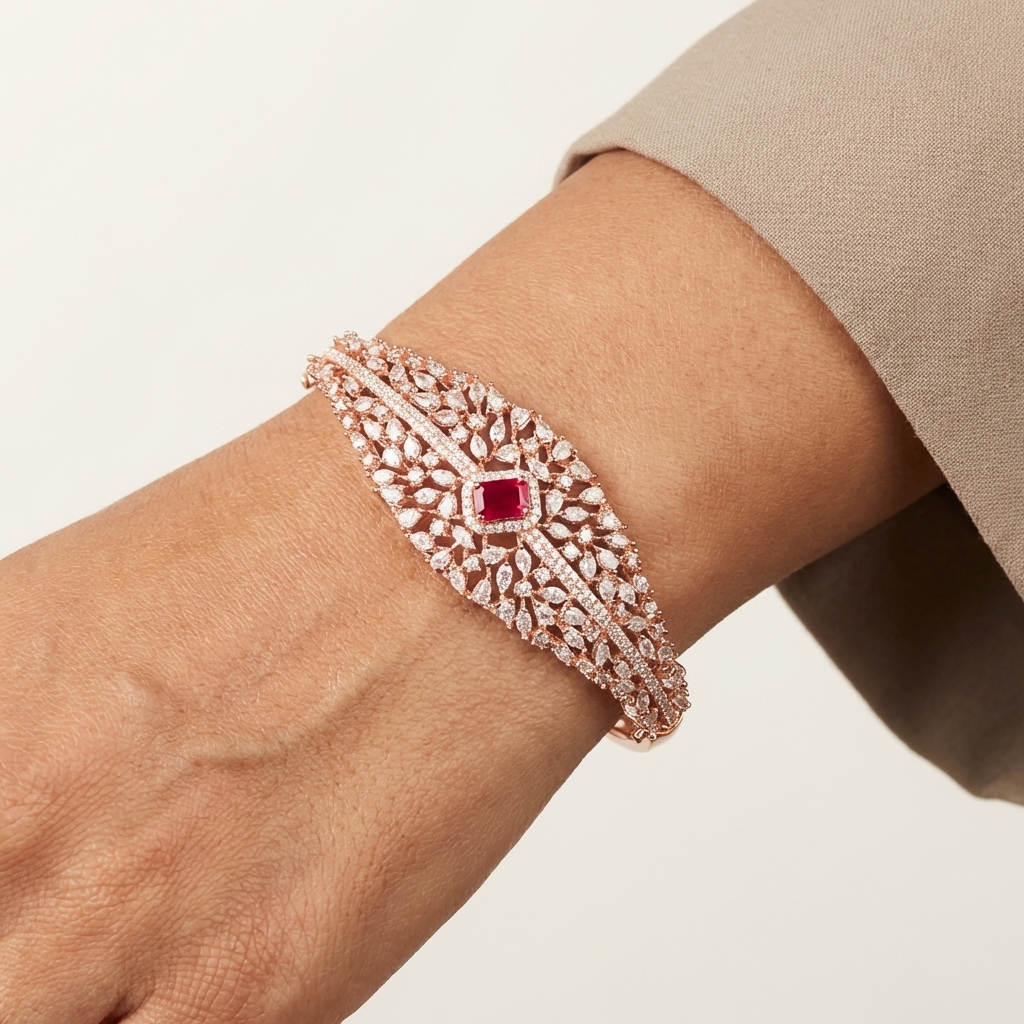 Shimmer Crest Diamond Bracelet - 3