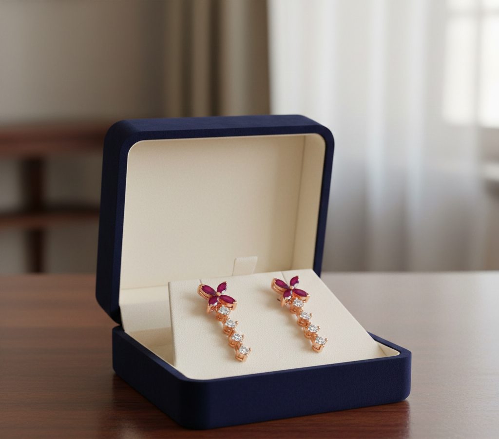 Lumora Elite Diamond Drop Earrings