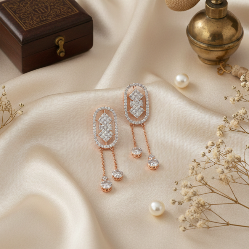 Astryn Luxe Diamond Dangler Earrings