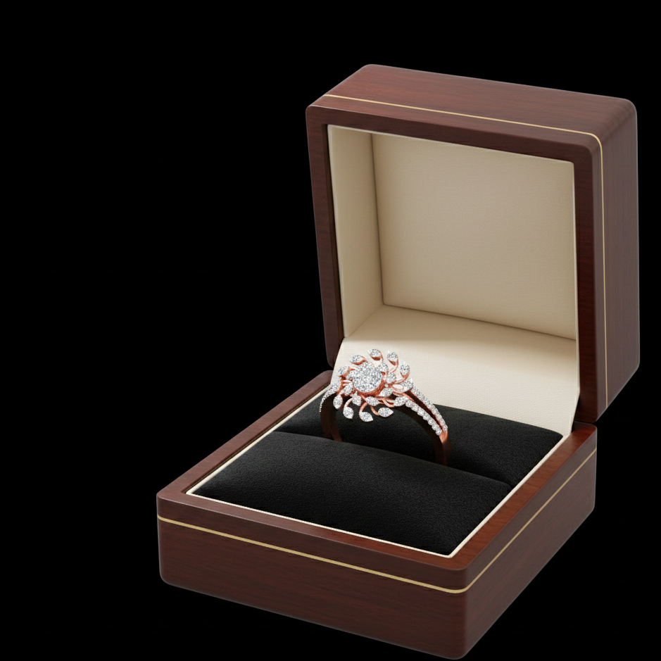 Queens Glow Diamond Ladies Ring