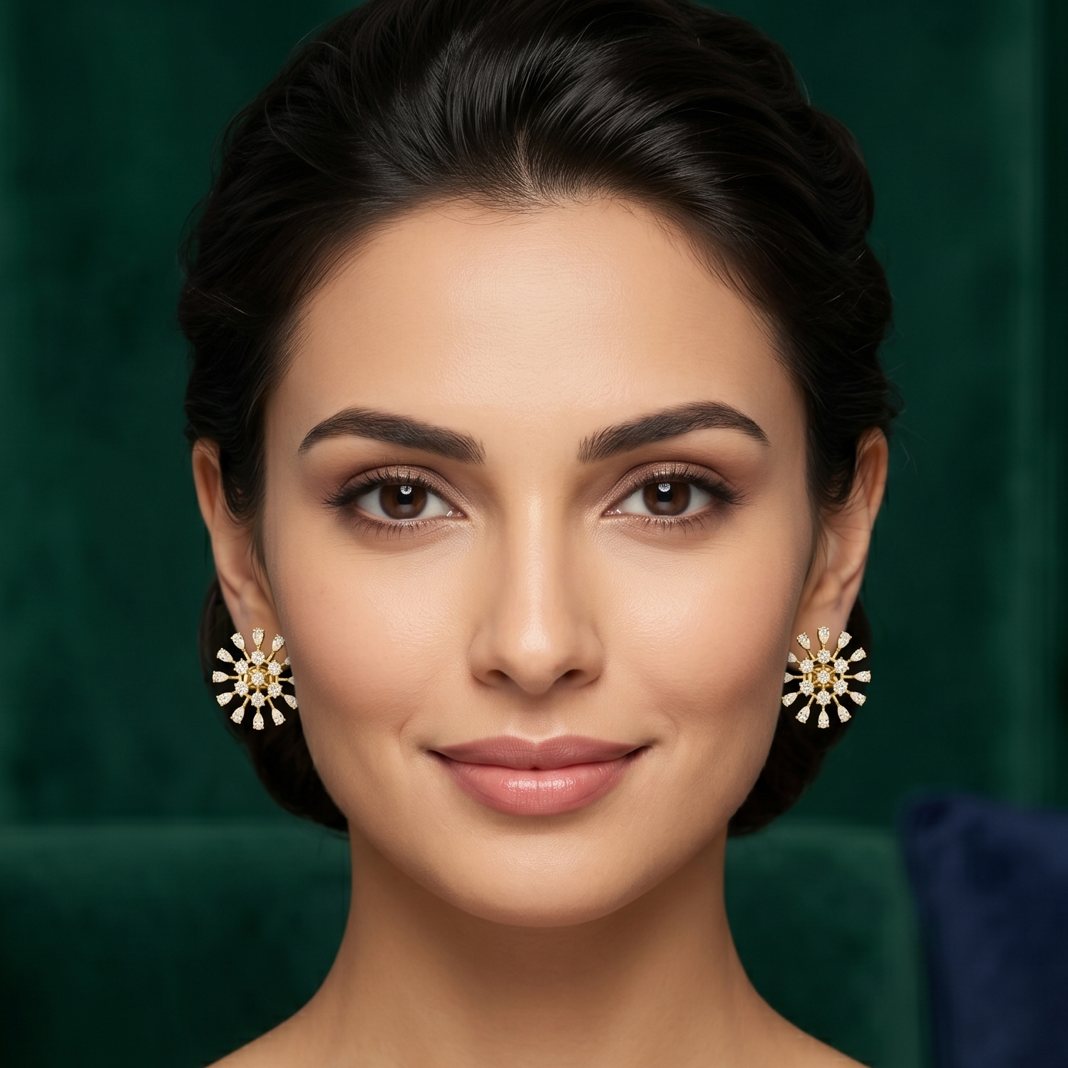 Crystal Gleam Diamond Earrings - 5
