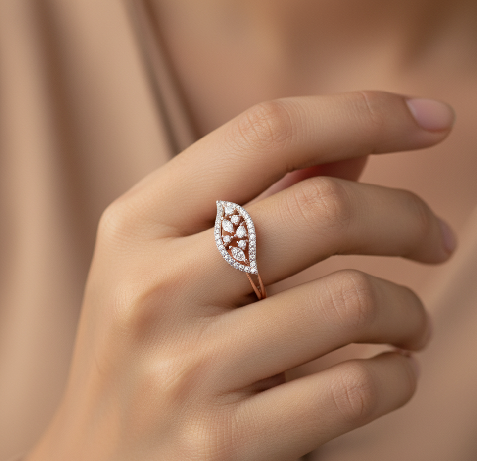 The Gilded Leaf Ring