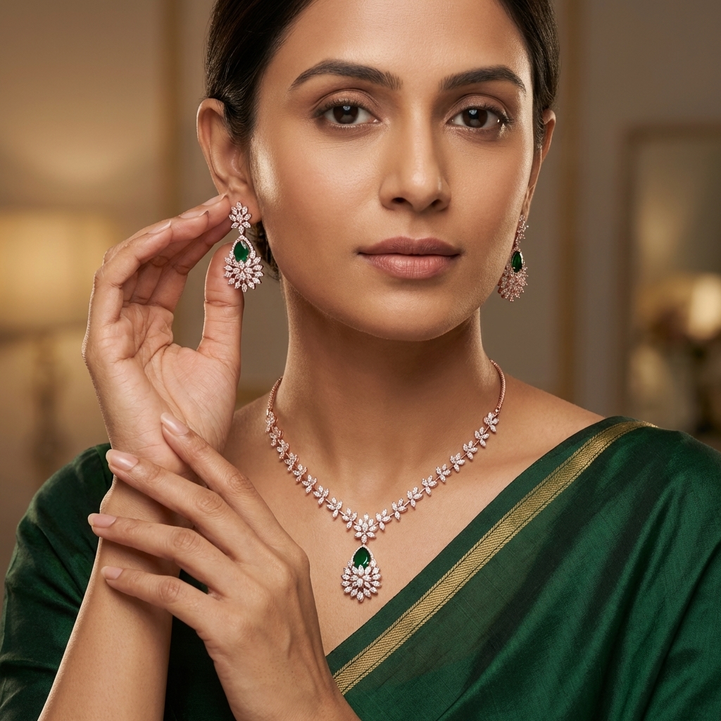 Timeless Diamond Charm Necklace Set - 4