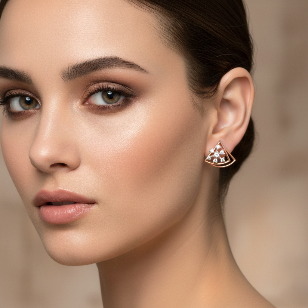 Pristine Cut Diamond Stud Earrings