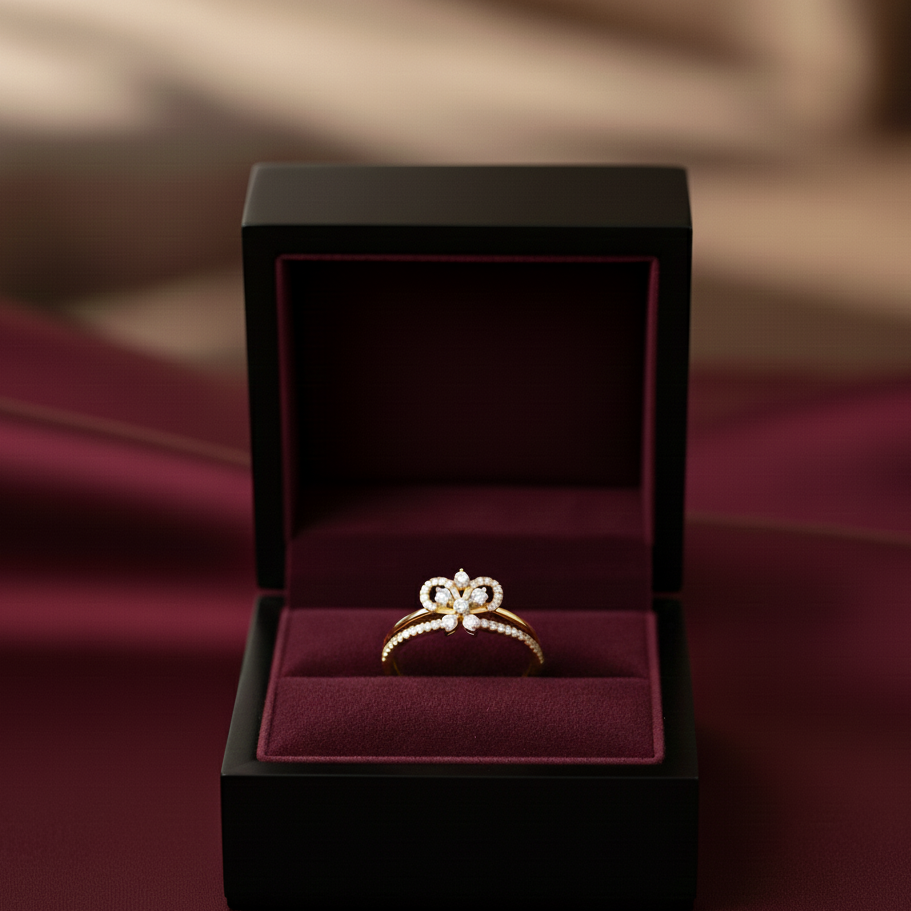 Luxe Queen Bloom Diamond Ring