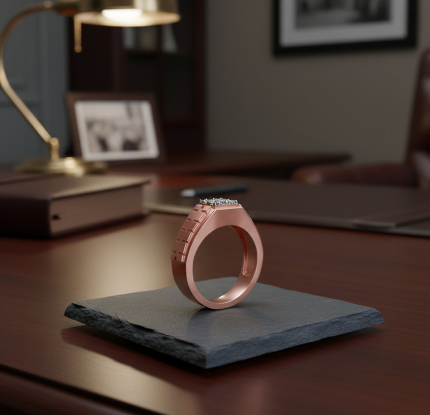 Distinguished Diamond Gents Ring - 3