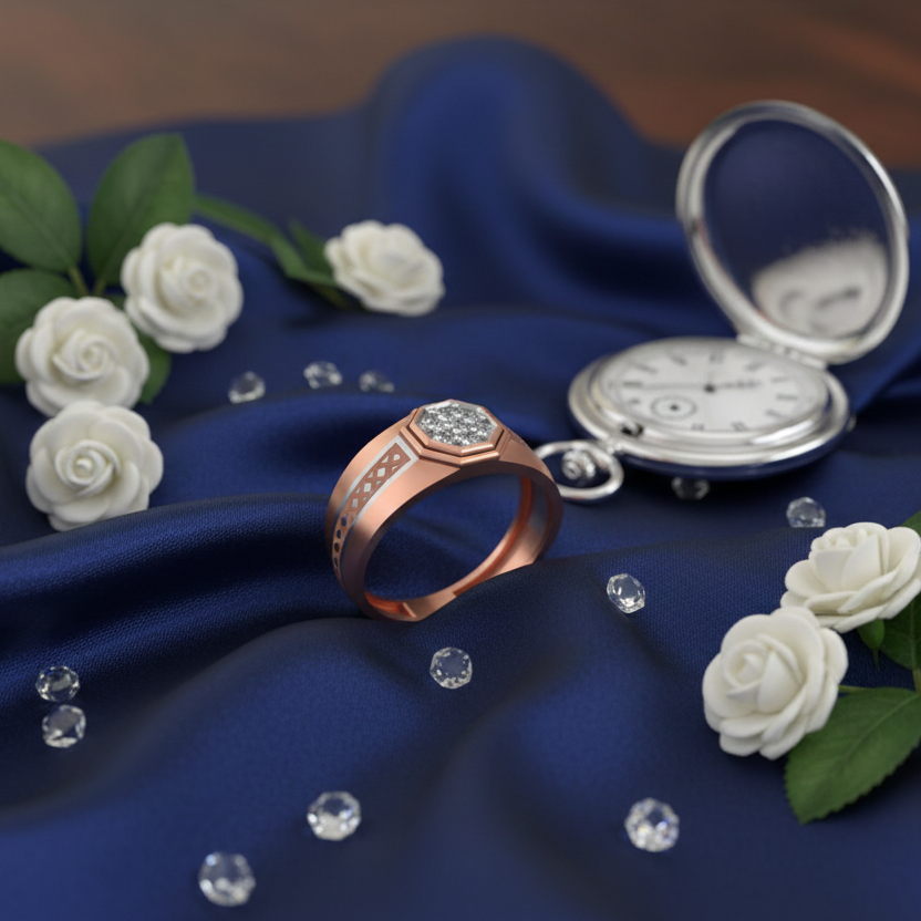 Distinguished Power Diamond Gents Ring