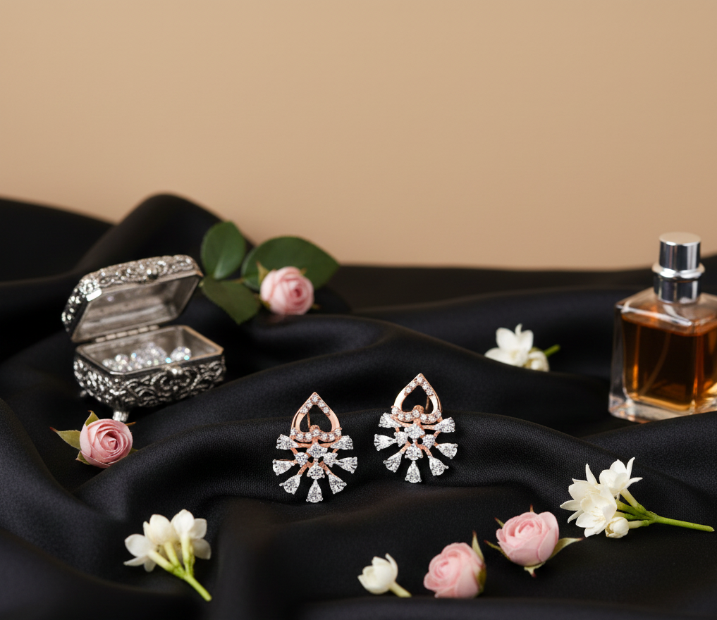 Stunning Diamond Stud Earrings - 3