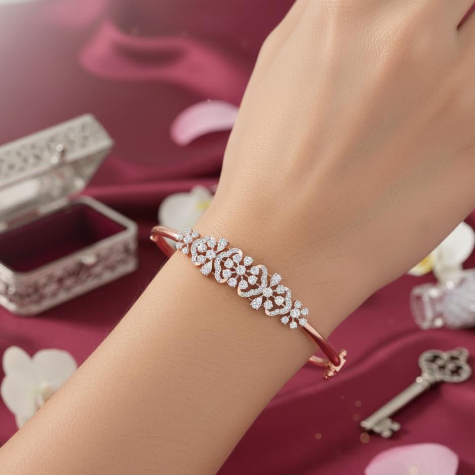 Long Chain Diamond Bracelet