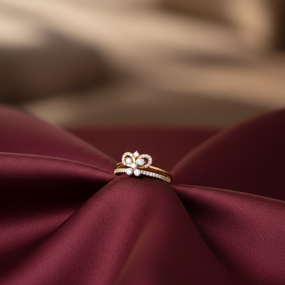 Luxe Queen Bloom Diamond Ring - 3