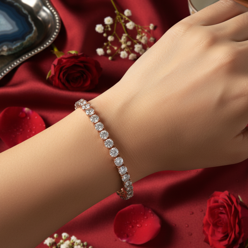 Pure Aura Diamond Tennis Bracelet