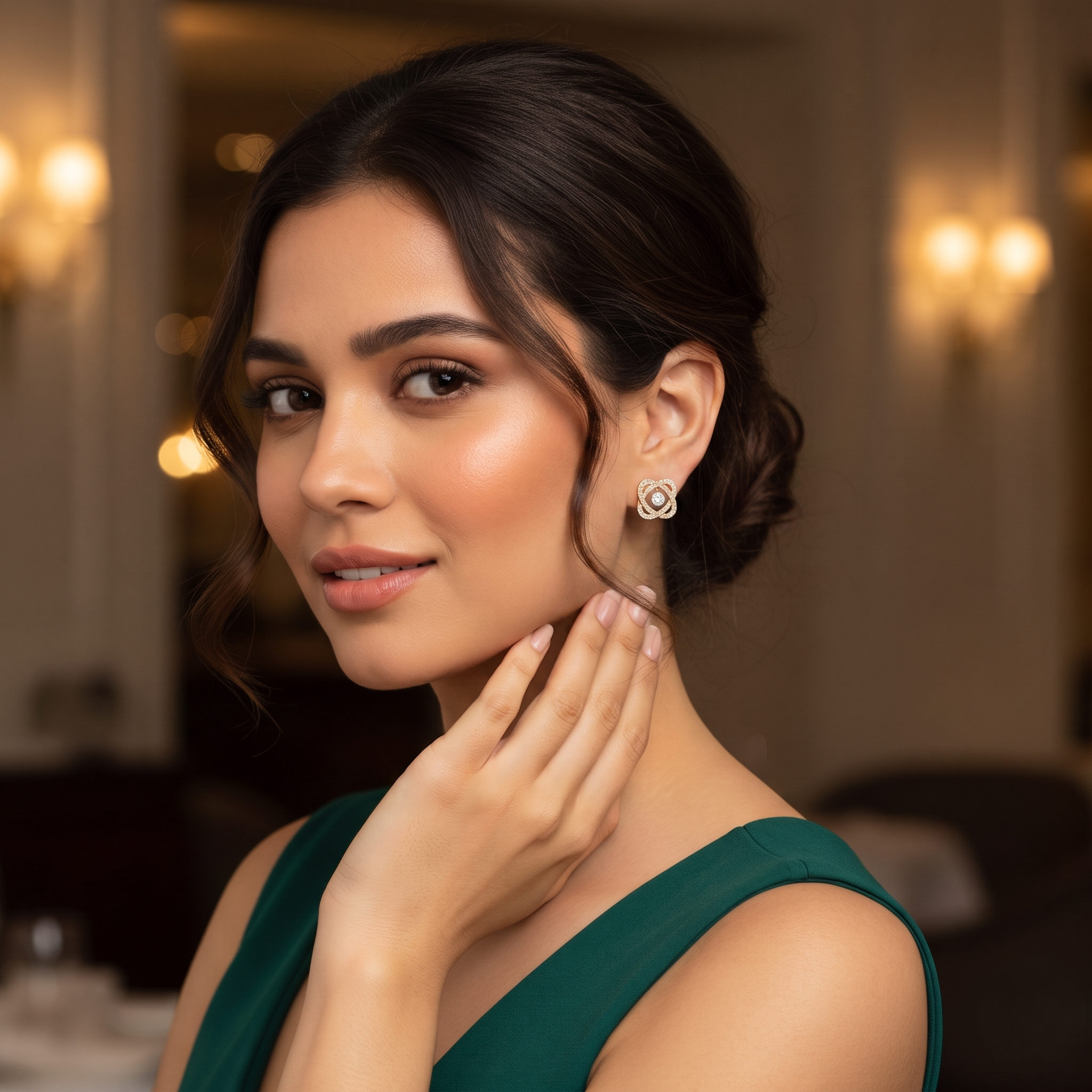 Elegant Diamond Stud Earrings with Timeless Appeal - 3