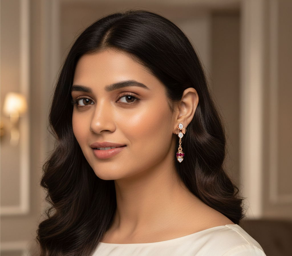 Aurora Grace Diamond Dangler Earrings