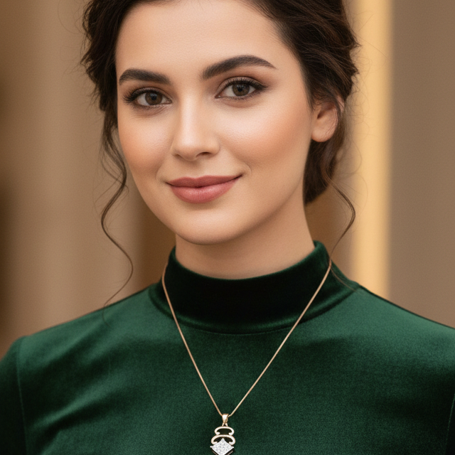 Grace Beam Diamond Pendant