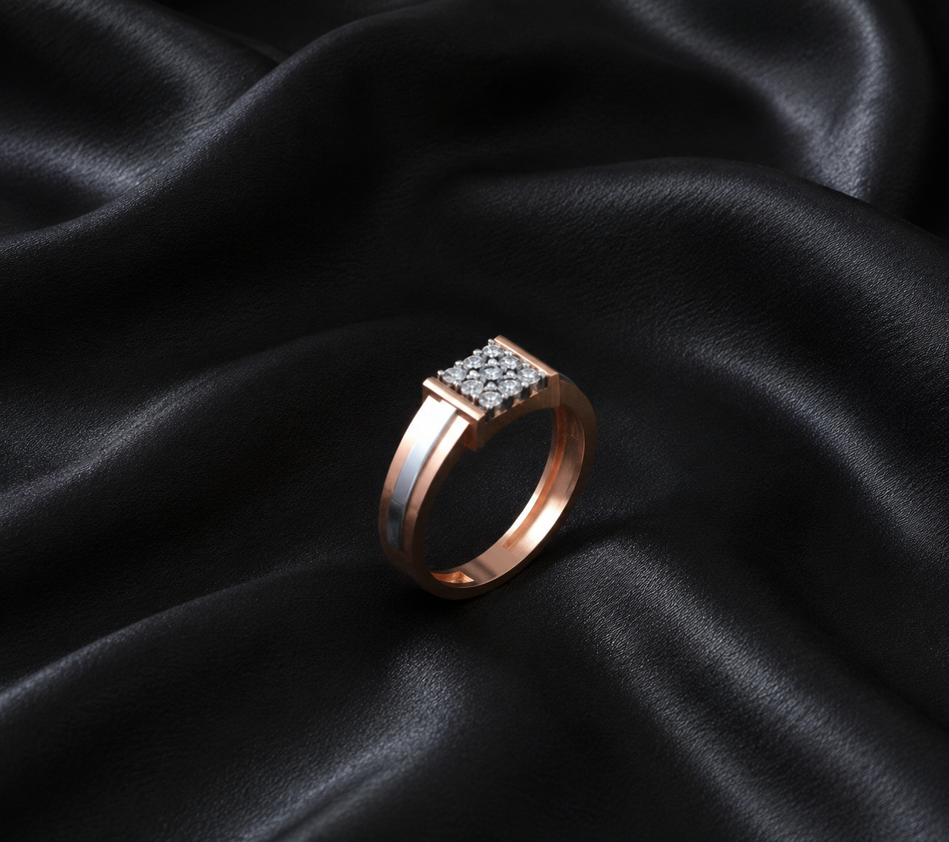Classic Monarch Diamond Gents Ring