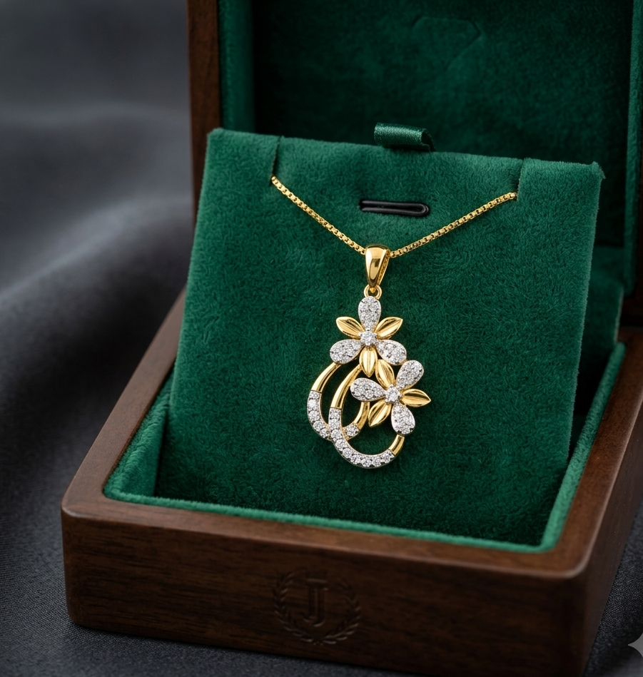 Crystal Laurel Pendant