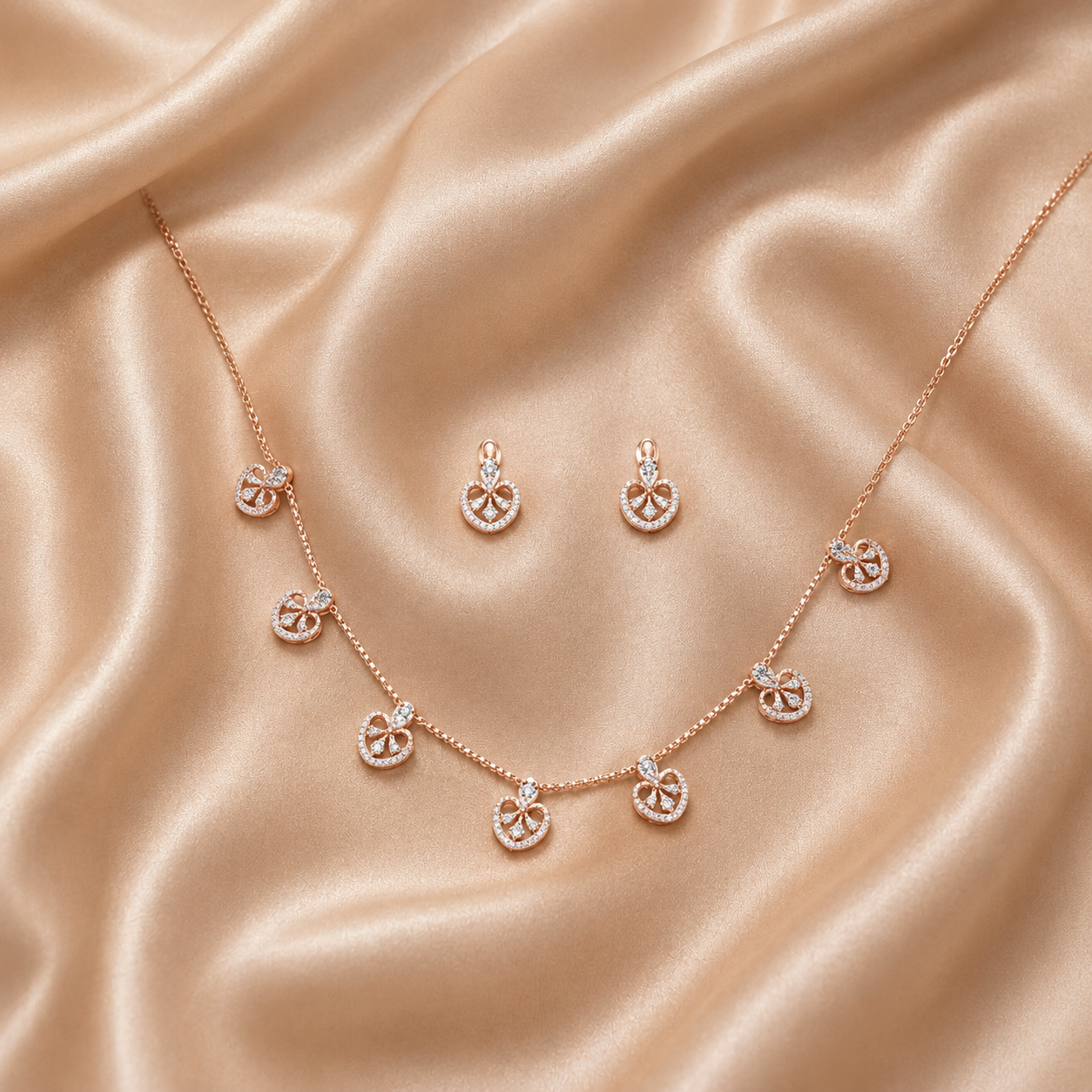 Grand Diamond Classic Necklace Set