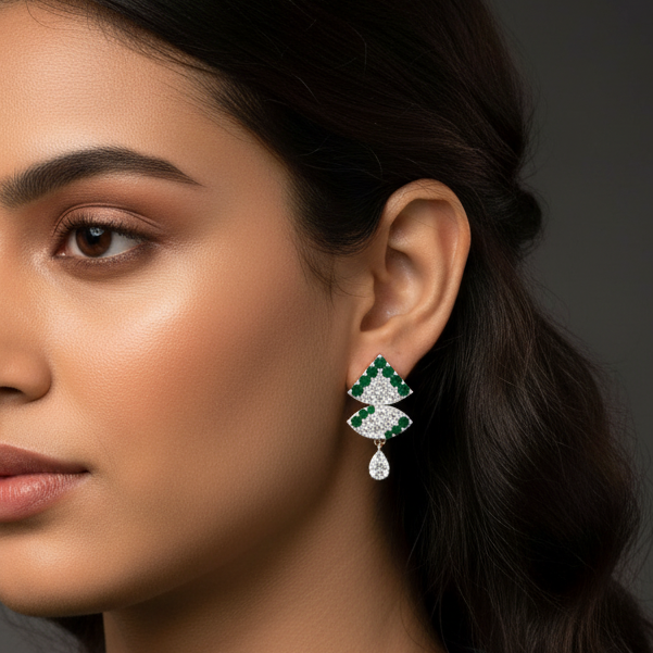 Celestial Drift Diamond Danglers - 3