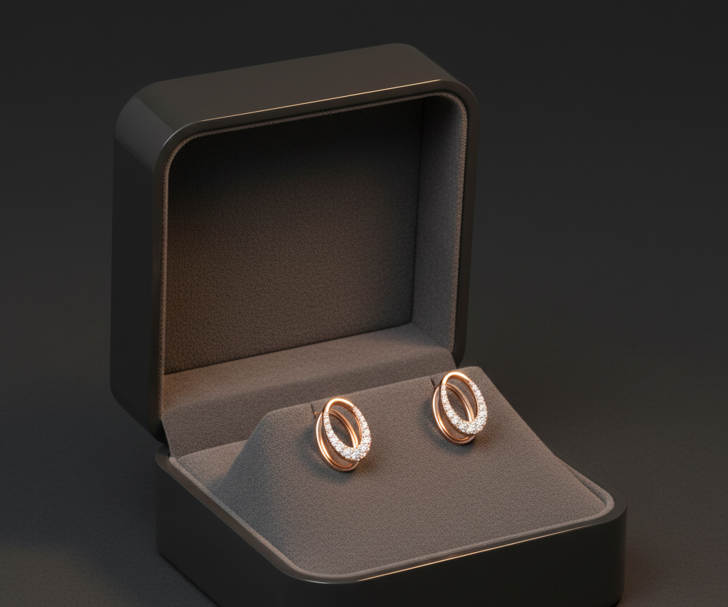 Eternal Glow Diamond Stud Earrings