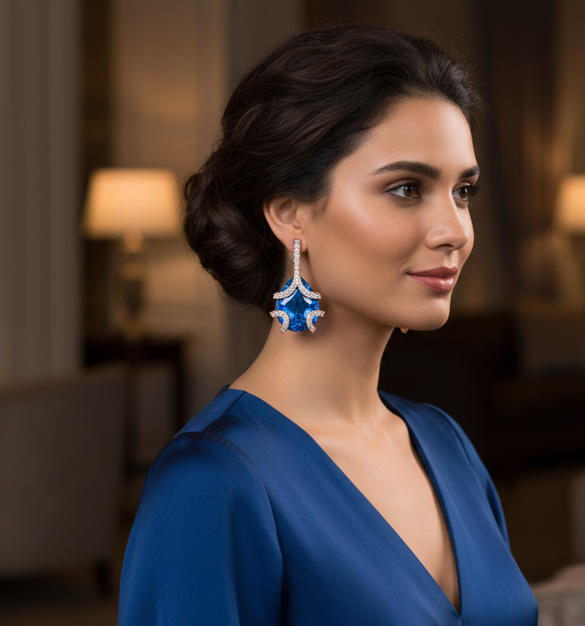 Empress Glow Diamond Earrings - 4