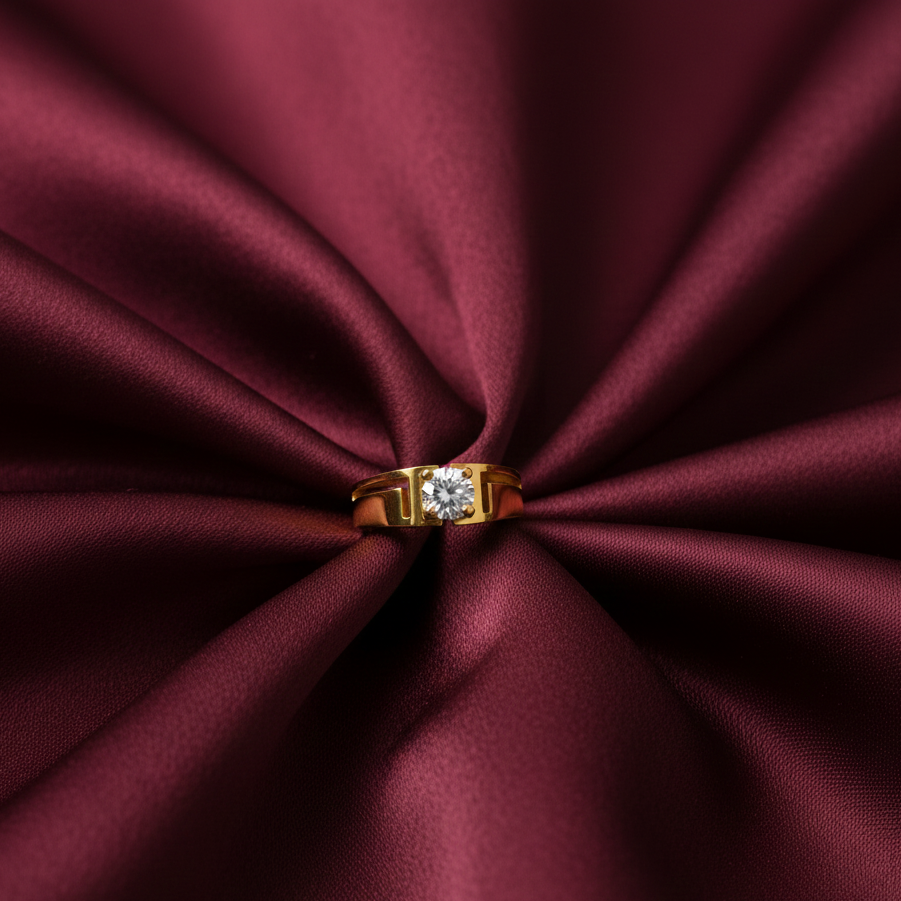 Sovereign Edge Diamond Gents Ring